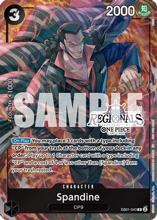 Image of Spandine (Online Regional Participation Pack 2025 Vol.1) (EB01-043) - One Piece Promotion Cards Foil