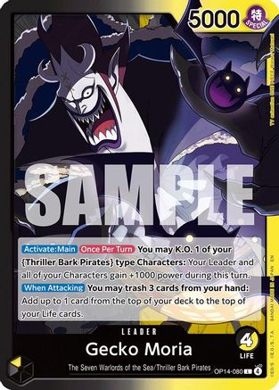 Image of Gecko Moria - OP14-080 (OP14-080) - The Azure Sea's Seven