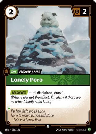 Image of Lonely Poro (036/221) - Spiritforged