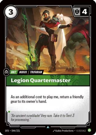 Image of Legion Quartermaster (044/221) - Spiritforged Foil
