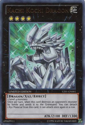 Image of Kachi Kochi Dragon (YZ01-EN001) - Yu-Gi-Oh! ZEXAL Manga Promotional Cards Limited