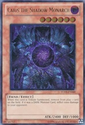 Image of Caius the Shadow Monarch (UTR) (TU03-EN000) - Turbo Pack: Booster Three Unlimited