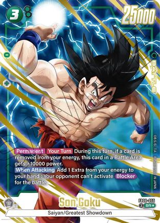 Image of Son Goku - FB08-055 (Alternate Art) (FB08-055) - Saiyans Pride Holofoil