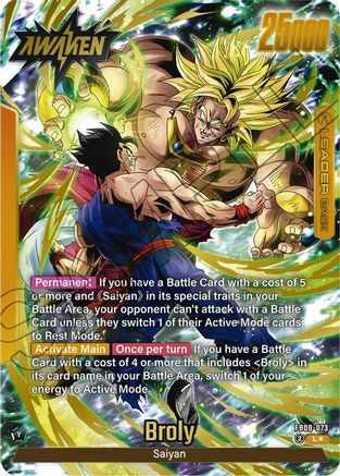 Image of Broly - FB08-073 (Alternate Art) (FB08-073) - Saiyans Pride Holofoil