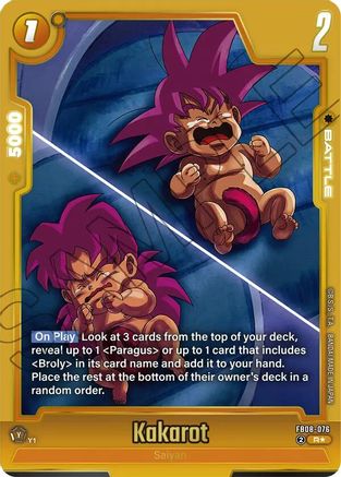 Image of Kakarot - FB08-076 (Alternate Art) (FB08-076) - Saiyans Pride Holofoil