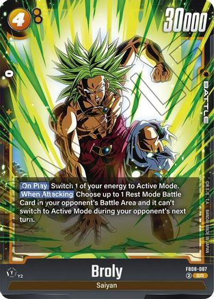 Image of Broly - FB08-087 (FB08-087) - Saiyans Pride Holofoil