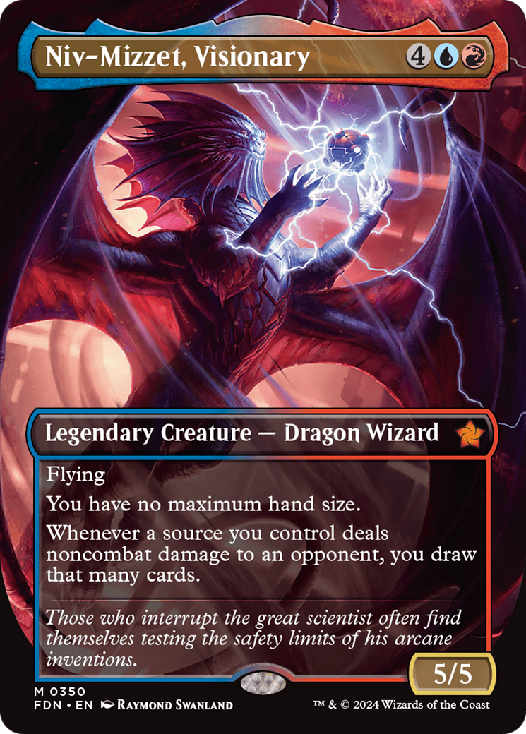 Image of Niv-Mizzet, Visionary (Borderless) (FDN-350) - Foundations (Borderless)