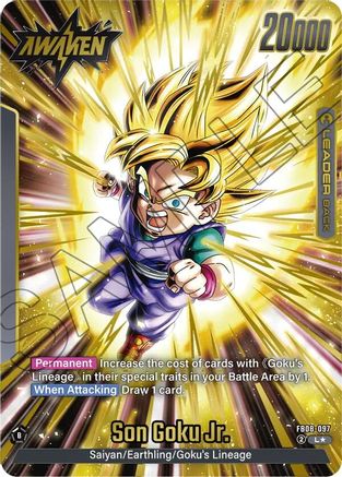 Image of Son Goku Jr. - FB08-097 (Alternate Art) (FB08-097) - Saiyans Pride Holofoil