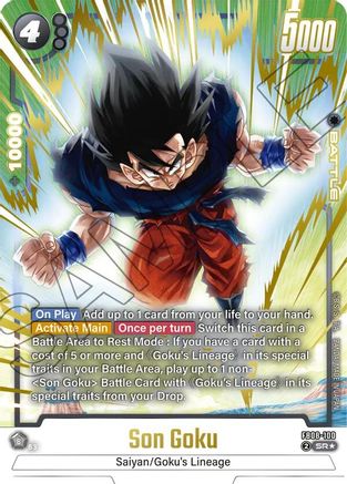 Image of Son Goku - FB08-100 (Alternate Art) (FB08-100) - Saiyans Pride Holofoil