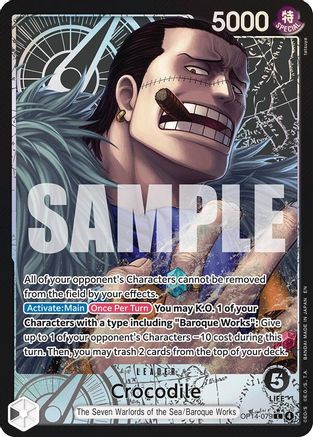 Image of Crocodile - OP14-079 (Alternate Art) (OP14-079) - The Azure Sea's Seven Foil