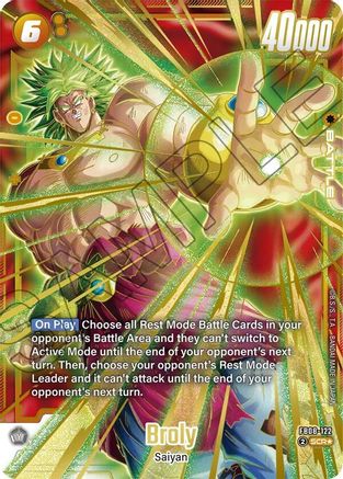 Image of Broly - FB08-122 (Alternate Art) (FB08-122) - Saiyans Pride Holofoil