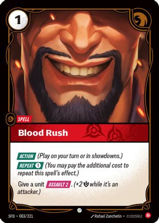 Image of Blood Rush (003/221) - Spiritforged