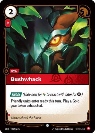Image of Bushwack (004/221) - Spiritforged Foil