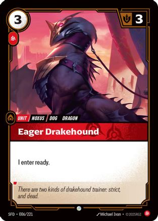 Image of Eager Drakehound (006/221) - Spiritforged
