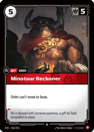 Image of Minotaur Reckoner (014/221) - Spiritforged