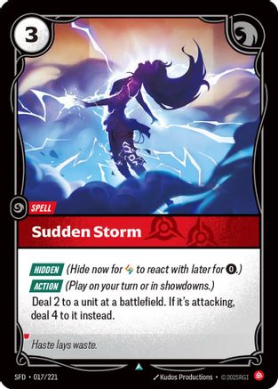 Image of Sudden Storm (017/221) - Spiritforged