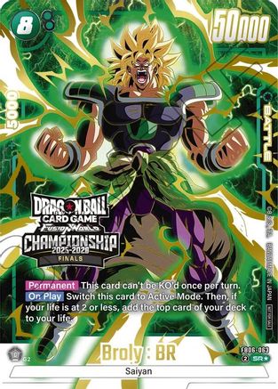 Image of Broly : BR - FB06-063 (Championship 2025-2026 Finals) (FB06-063) - Tournament and Championship Promos Holofoil