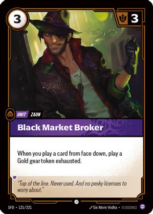 Image of Black Market Broker (121/221) - Spiritforged Foil