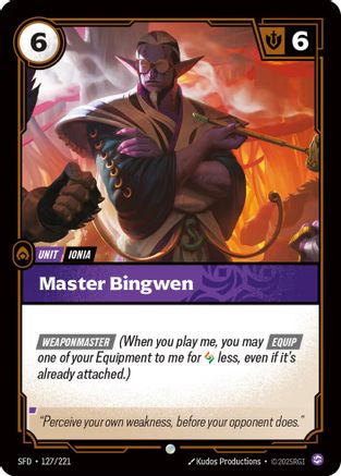 Image of Master Bingwen (127/221) - Spiritforged