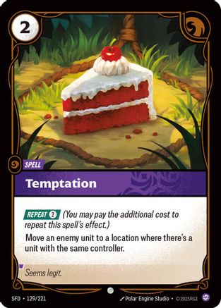 Image of Temptation (129/221) - Spiritforged Foil