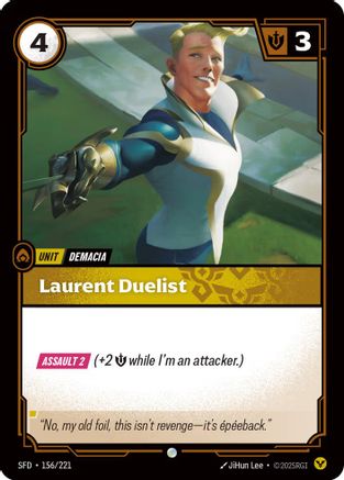 Image of Laurent Duelist (156/221) - Spiritforged Foil