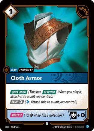 Image of Cloth Armor (064/221) - Spiritforged