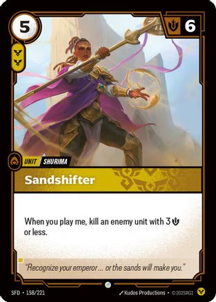 Image of Sandshifter (158/221) - Spiritforged Foil