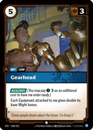 Image of Gearhead (068/221) - Spiritforged Foil