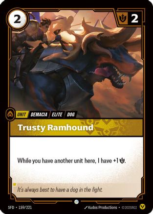 Image of Trusty Ramhound (159/221) - Spiritforged Foil