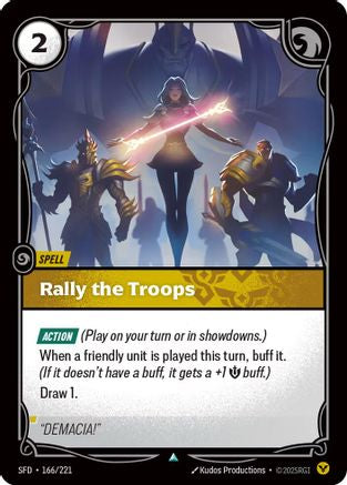 Image of Rally the Troops (166/221) - Spiritforged Foil