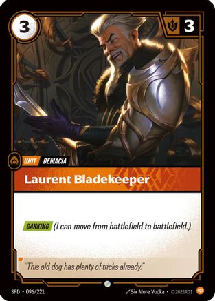 Image of Laurent Bladekeeper (096/221) - Spiritforged Foil