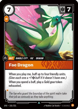 Image of Fae Dragon (101/221) - Spiritforged