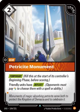 Image of Petricite Monument (104/221) - Spiritforged Foil