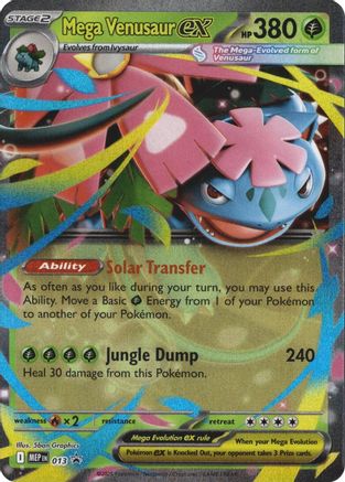 Image of Mega Venusaur ex 013  - Holofoil ME Mega Evolution Promo - Promo