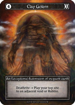 Image of Clay Golem (Foil)  - Gothic Foil