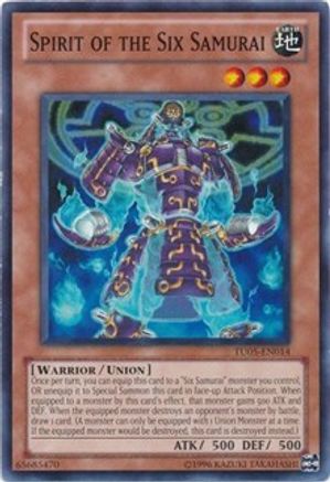 Image of Spirit of the Six Samurai (TU05-EN014) - Turbo Pack: Booster Five Unlimited