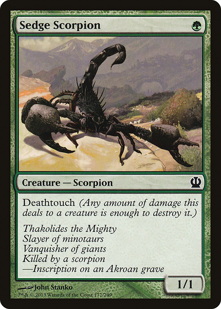 Image of Sedge Scorpion (THS-177) - Theros Foil