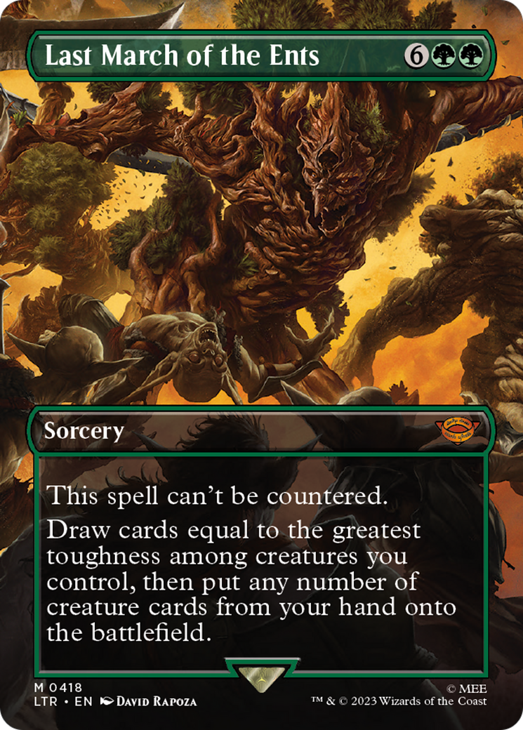 Image of Last March of the Ents (Borderless) (LTR-418) - The Lord of the Rings: Tales of Middle-earth (Borderless) Foil