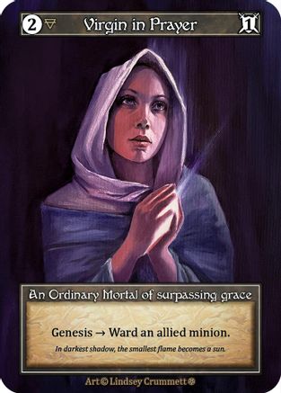 Image of Virgin in Prayer (Foil)  - Gothic Foil