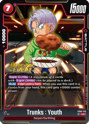 Image of Trunks : Youth - FB08-016 (FB08-016) - Saiyans Pride Release Event Cards