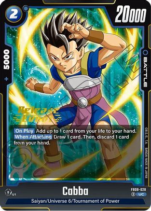 Image of Cabba - FB08-028 (FB08-028) - Saiyans Pride Release Event Cards