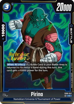 Image of Pirina (FB08-041) - Saiyans Pride Release Event Cards