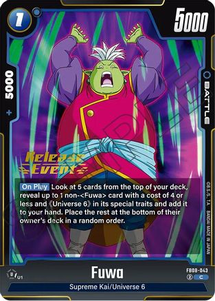Image of Fuwa (FB08-043) - Saiyans Pride Release Event Cards