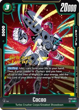Image of Cacao (FB08-052) - Saiyans Pride Release Event Cards