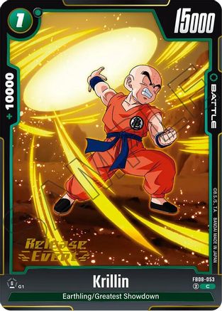 Image of Krillin - FB08-053 (FB08-053) - Saiyans Pride Release Event Cards