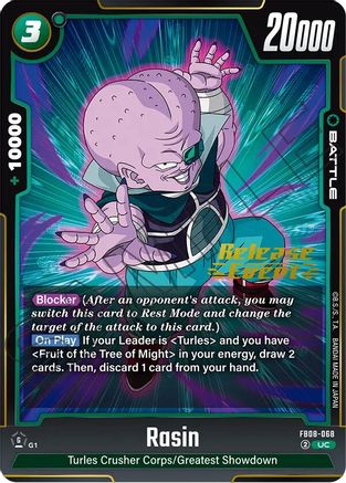 Image of Rasin (FB08-068) - Saiyans Pride Release Event Cards