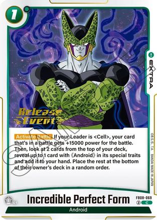 Image of Incredible Perfect Form (FB08-069) - Saiyans Pride Release Event Cards