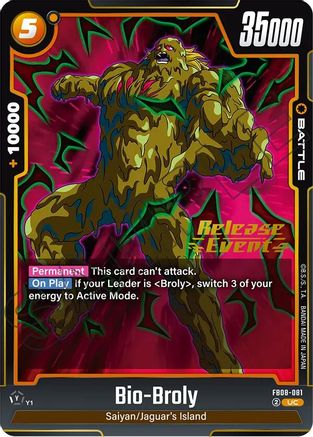 Image of Bio-Broly (FB08-081) - Saiyans Pride Release Event Cards