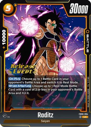 Image of Raditz - FB08-094 (FB08-094) - Saiyans Pride Release Event Cards