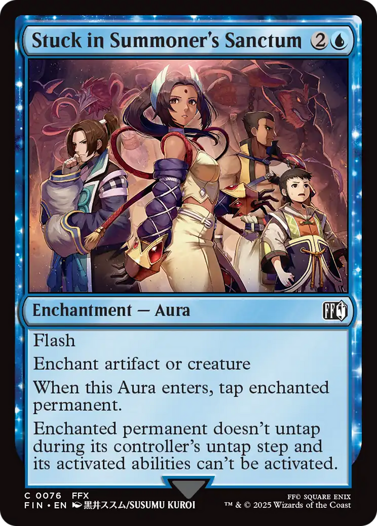 Image of Stuck in Summoner's Sanctum (FIN-076) - FINAL FANTASY: (enchantment) Foil
